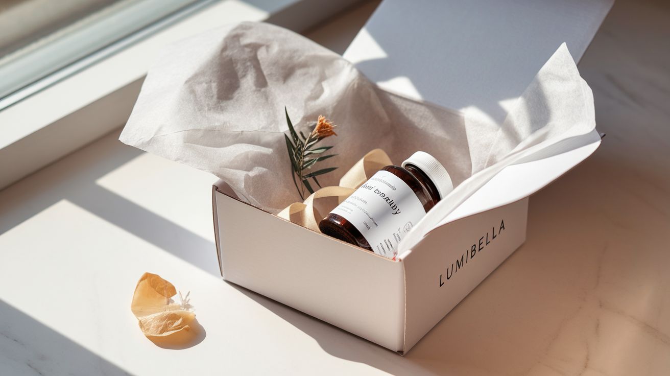 Embalaje de entrega LumiBella